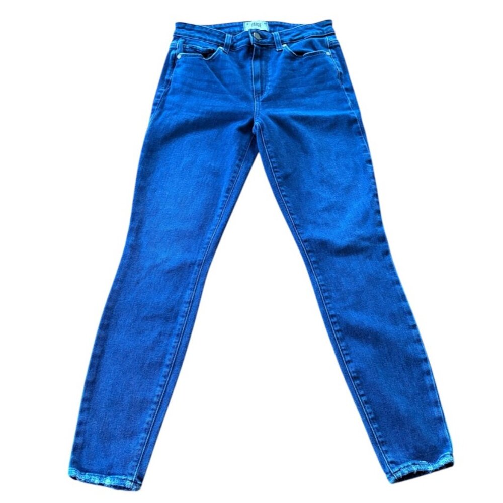Anthropologie PAIGE‎ Hoxton Ankle Jeans Denim Sz 28 Distressed Minimalist